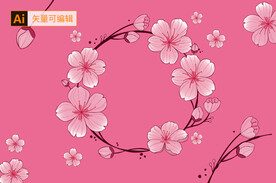 樱花花环