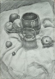 素描组合静物