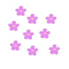 卡通花朵