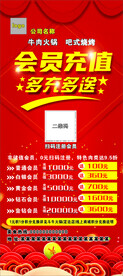 会员充值 多充多送