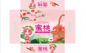 水蜜桃包装箱礼盒