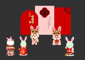 周岁展板
