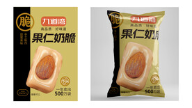 果仁奶脆包装设计