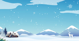 雪鹿雪屋
