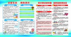 预防溺水 自防自救展板