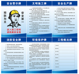工地施工五牌一图制度牌