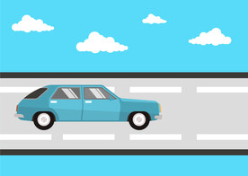汽车在公路行驶