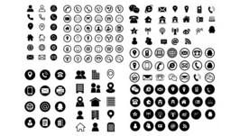 名片图案电话地址等图标合集