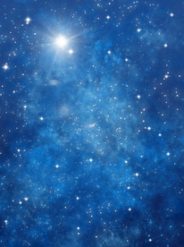 蓝色梦幻星空背景素材