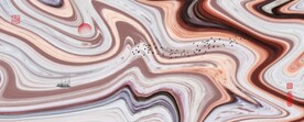 水墨地毯印花图片   