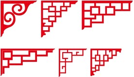 矢量边角花