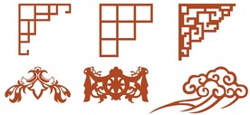 矢量边角花