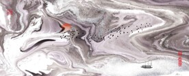 茶室水墨画