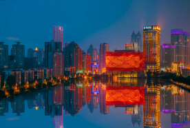 湖景城市建筑图