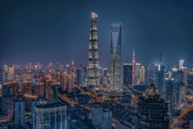  大楼夜晚背景