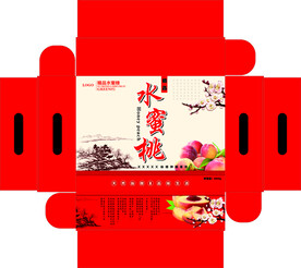 水蜜桃包装盒