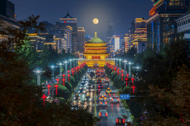 城市中心夜景