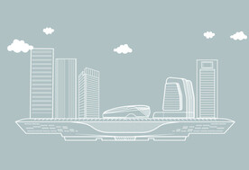 苏州城市线稿