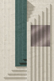 方块唯美竖线条挂画装饰画