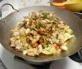 跳跳蛙牛蛙包菜美食