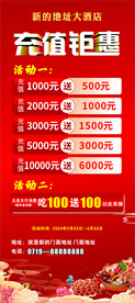 开业展架 充值钜惠 盛大开业 