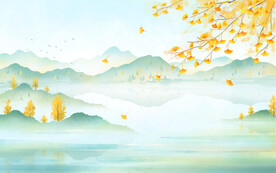 山水背景