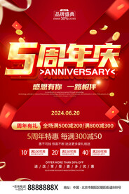 5周年庆海报