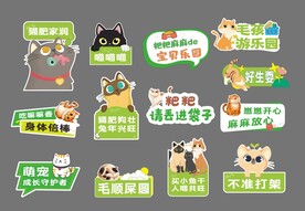 猫活动手举牌