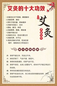 艾灸养生海报
