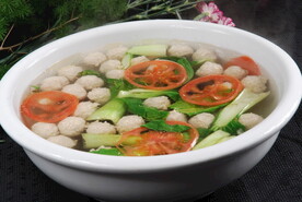 生汆丸子汤