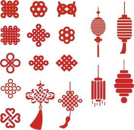 中国结矢量新年中国元素