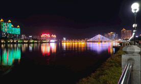 吉林松花江夜景