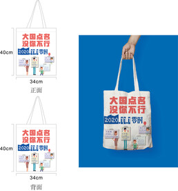 全国人口普查大国点名帆布袋