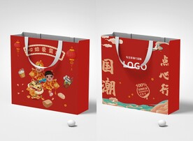 国潮手提袋新年款