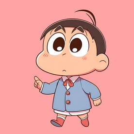 蜡笔小新手绘插画