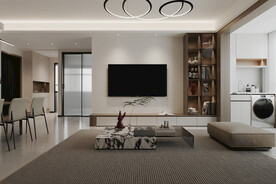 现代客厅沙发背景墙