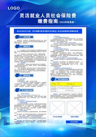 灵活就业人员社会保险费宣传页