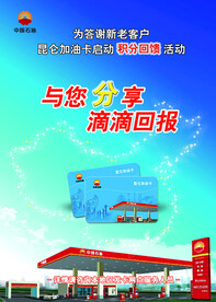 加油站海报