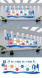 员工风采展示照片文化墙