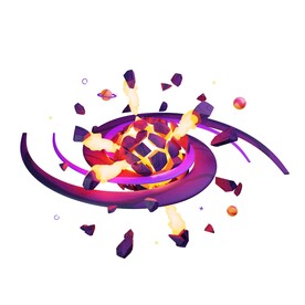 C4D模型 大爆炸