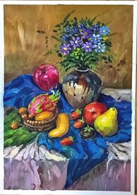 水粉静物画