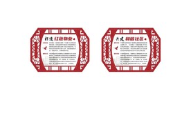 标识标牌 红色物业