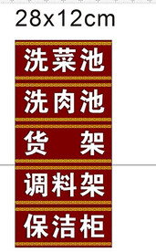 厨房标识