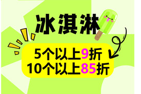 冰淇淋促销