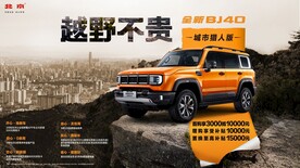 北京汽车BJ40越野车汽车背景