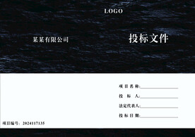 投标文件书皮