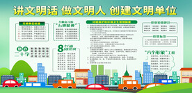 精神文明创建展板