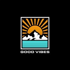 山水创意图形标志设计