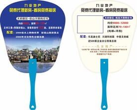 九业地产天府新区广告扇