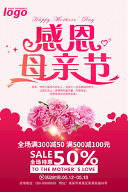 感恩母亲节 特惠海报